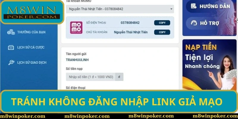 Đảm bảo tránh không đăng nhập link giả mạo Đảm bảo tránh không đăng nhập link giả mạo